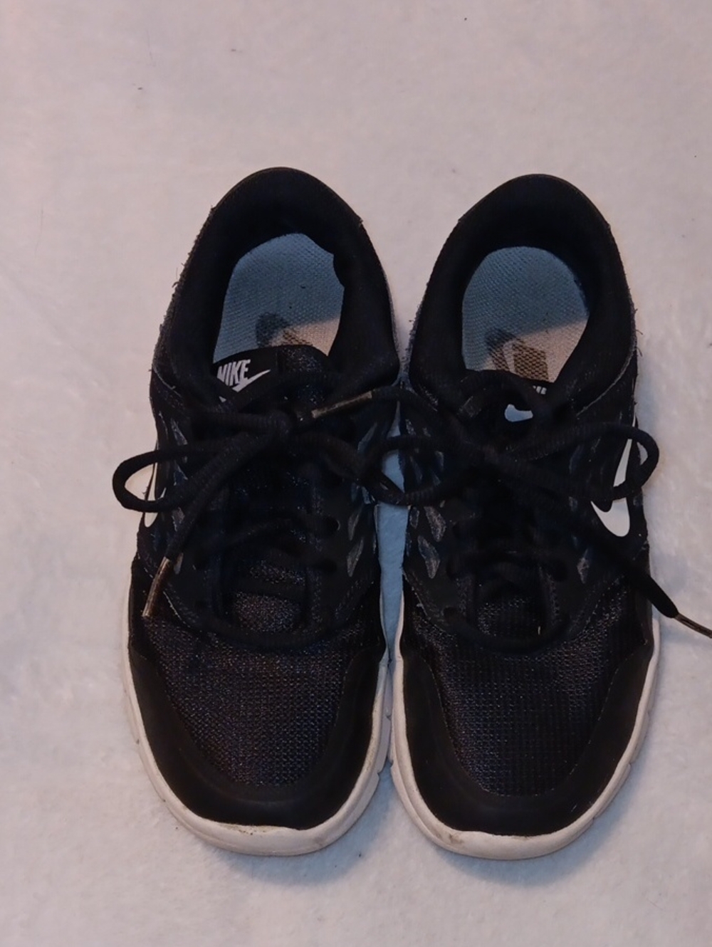 Nike Kids Black and White Low-Top Sneakers
